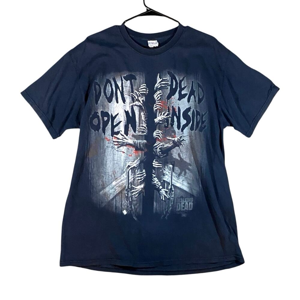 Retro Y2K Walking Dead Zombie Lock-up T-shirt - 2XL